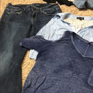 American eagle jeans... come with two free shirts!